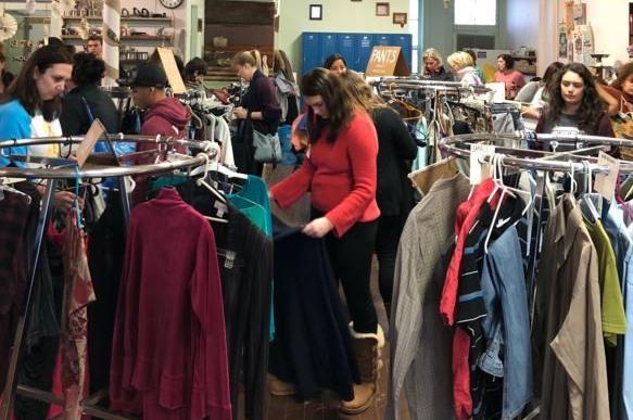 Clothing swap at Perennial